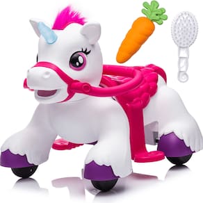 Mini Unicornio Eletrico Infantil Zippy Toys 6V com Luzes e Sons