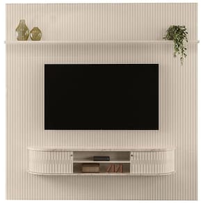 Home Suspenso Para Tv 75 Polegadas 2 Portas Jaguar Calacata/off White