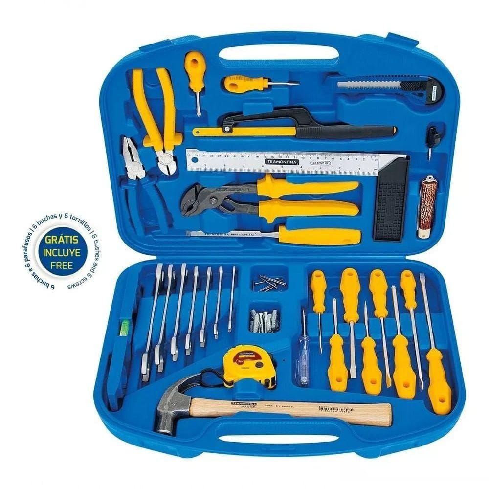 Kit De Ferramentas Tramontina Com Maleta 52 Peças