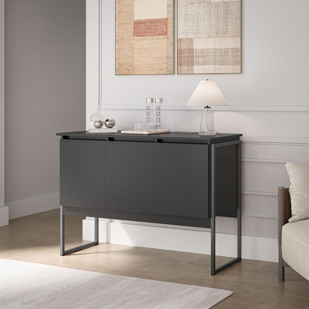 Buffet Luxuoso 3 Portas Barcelona Preto Onix