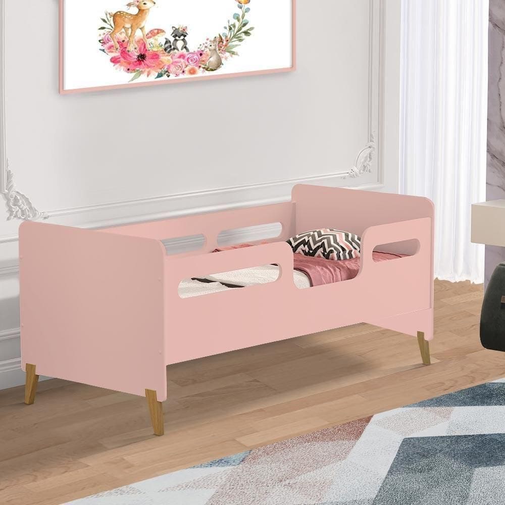 Cama Para Criança Com Grades De Proteção Cecília Shop Jm Rosa