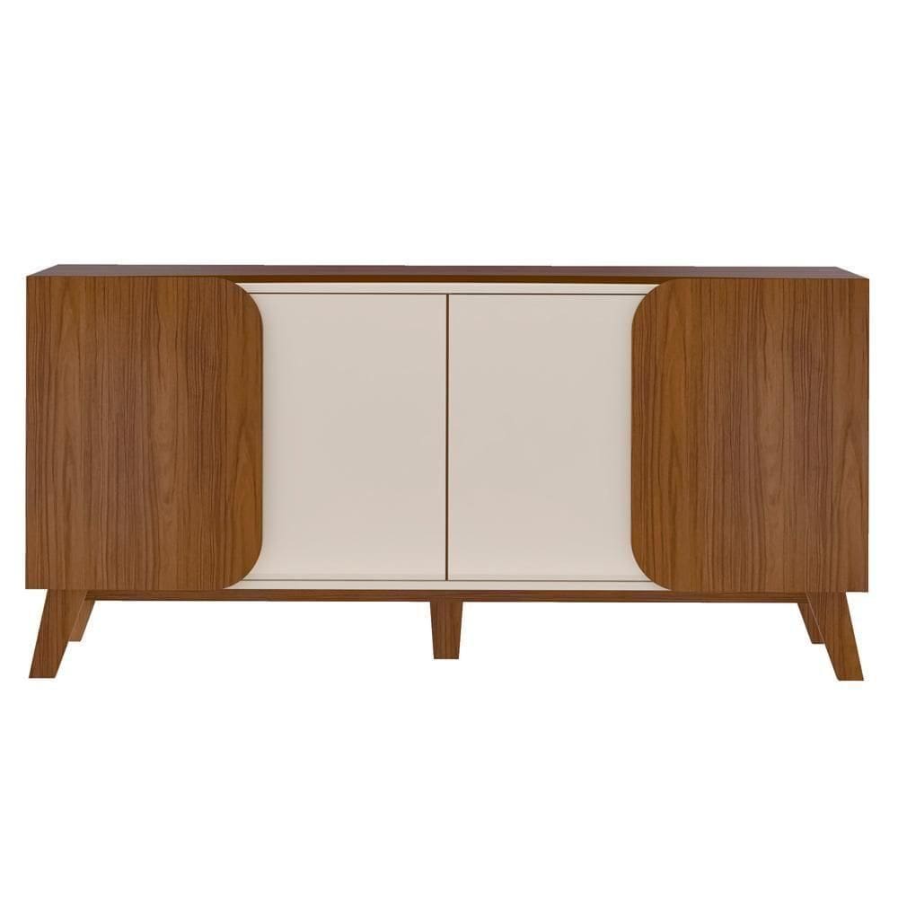 Buffet 4 Portas Sala De Jantar 160 Cm 4506 Cedro Off White Arly Cedro Off White