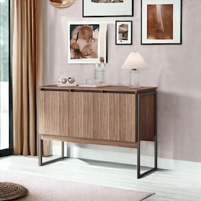 Aparador Buffet Com 3 Portas Bari Afarra Preto