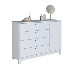Cômoda Lucy De Madeira Maciça Branco