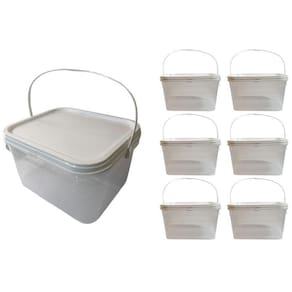 Balde Para Peixes De 2.4 Litros-Kit 6 Pçs