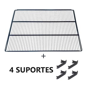 Prateleira Grade E 4 Suportes Preto P/ Vrs16 E Ccv315 Imbera
