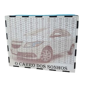 Cofre Desafio Meu Carro Dos Sonhos Junte 20 Mil Para Seu Sonho Em Mdf