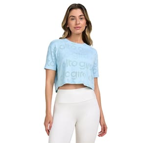 Cropped Alto Giro Feminino Estampado Mesh 2511706