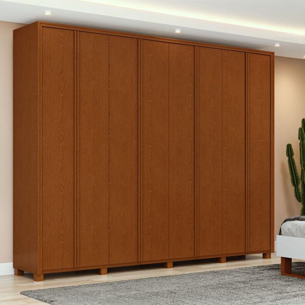 Guarda Roupa Casal Ambiente Ergon 8 Portas Frassino com Pés - Lopas