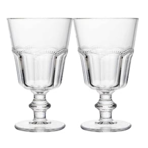 Jogo 2 Taça De Vidro Para água Suco Refrigerante Belle Epoque 225ml Lyor