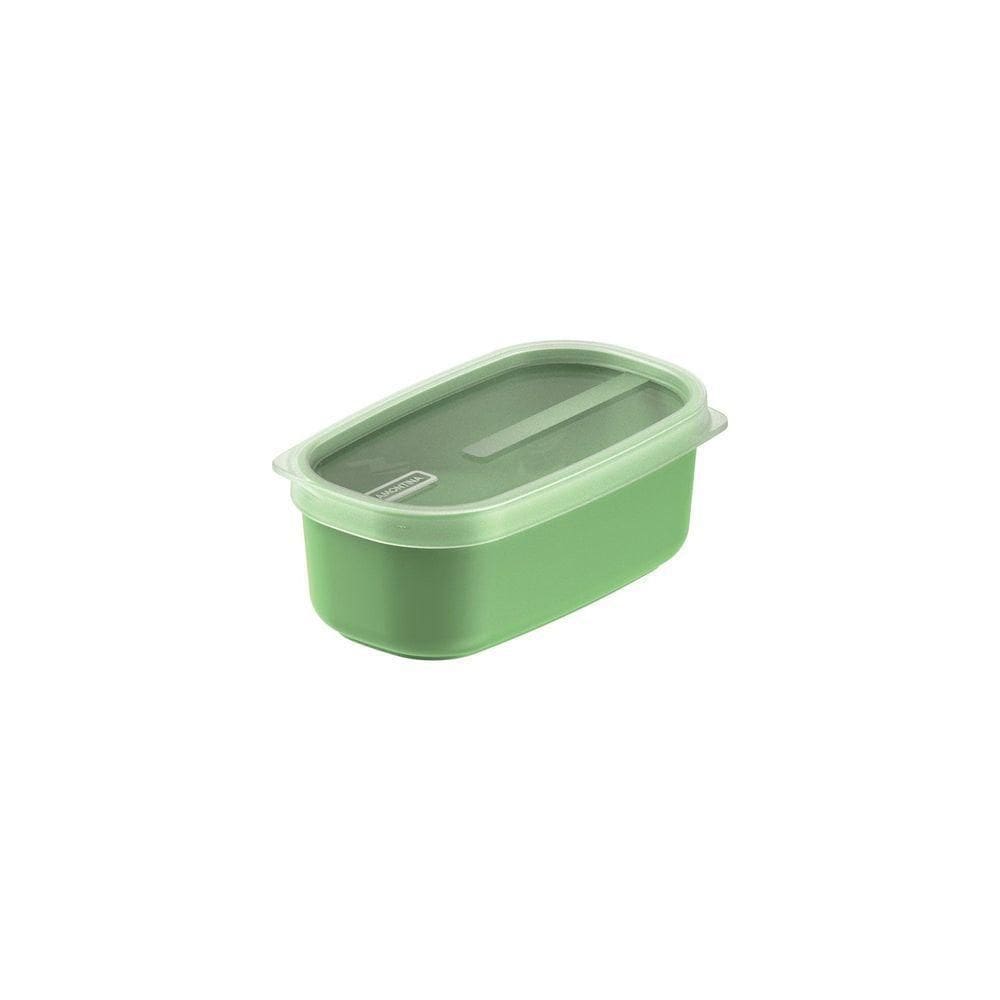 Pote Tramontina Mixcolor Polipropileno Verde Sálvia Tampa Transparente 650 Ml Tramontina