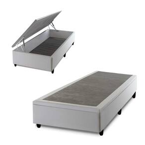 Base Box Baú Branco Solteiro 96x203x45 - King House