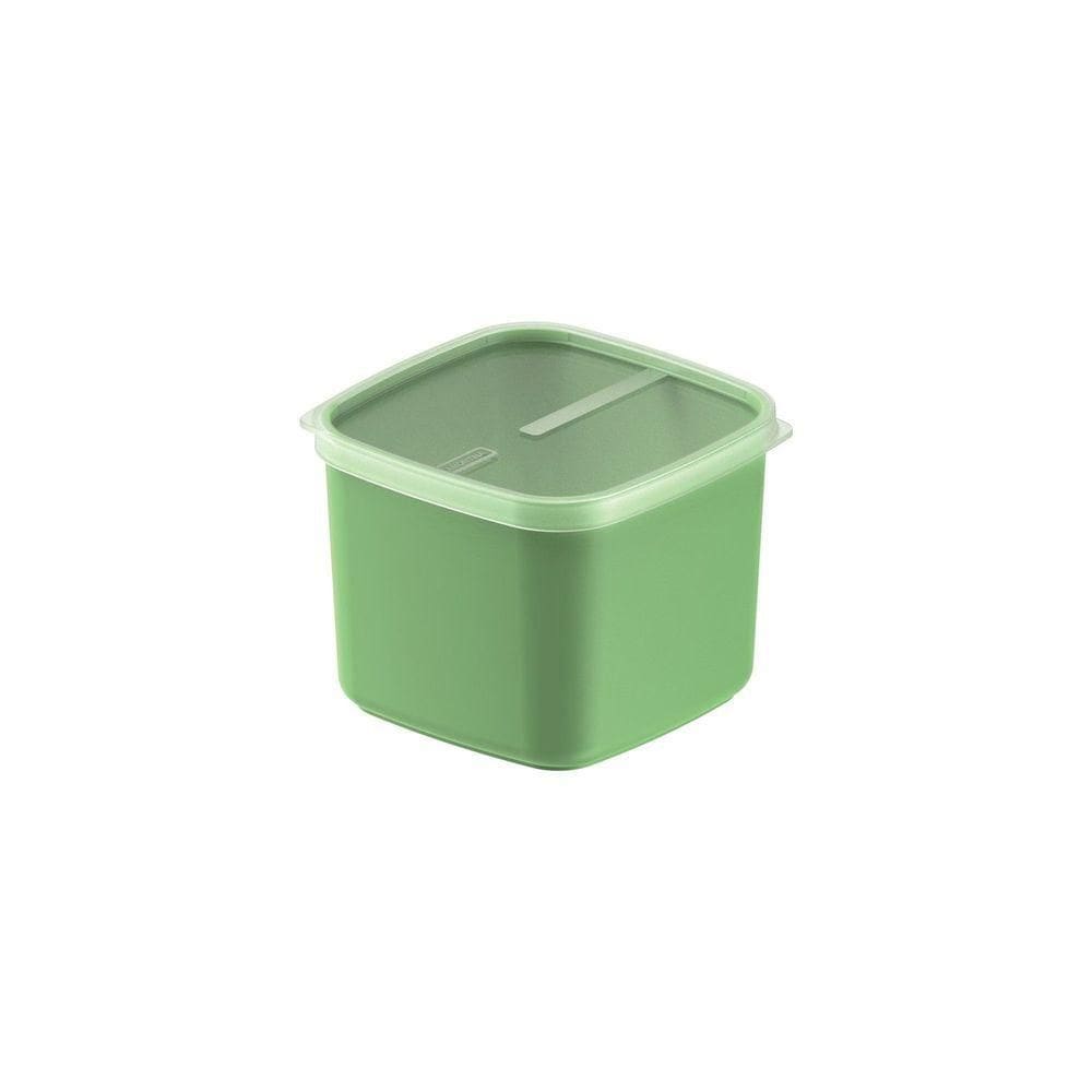 Pote Tramontina Mixcolor Polipropileno Verde Sálvia Tampa Transparente 2,7 L Tramontina