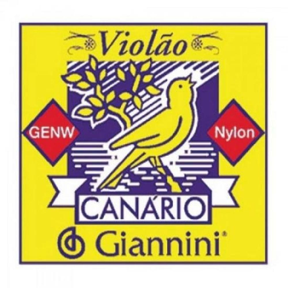 Encordoamento Para Violao Genw Canario Nylon Medio Giannini
