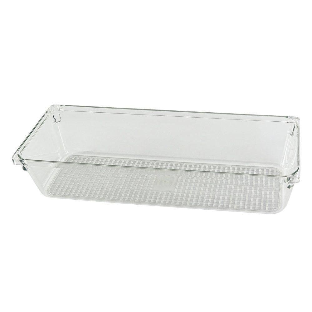 Organizador De Gavetas Transparente 23x7cm Prático Elegante