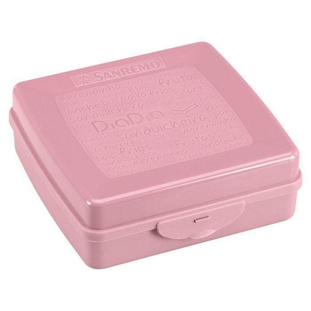 Kit 2 Sanduicheiras Plásticas Rosa - Sanremo