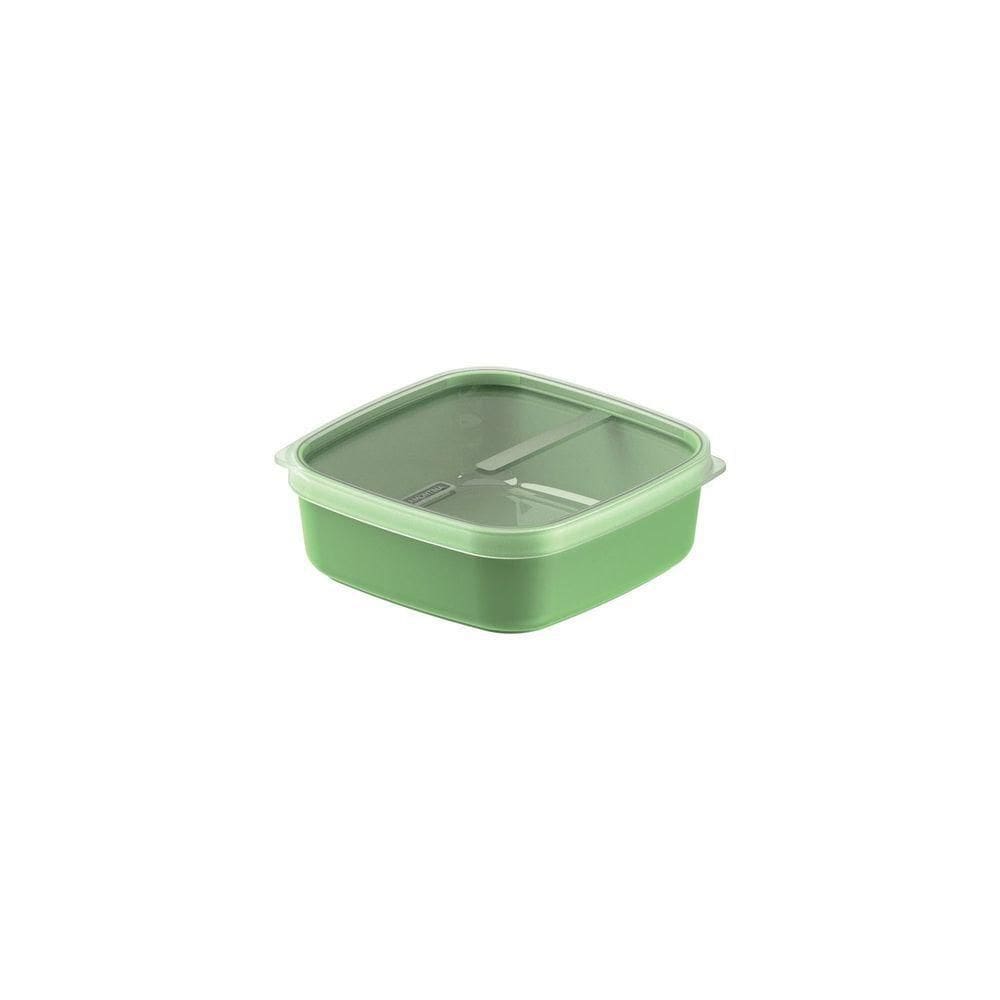 Pote Tramontina Mixcolor Polipropileno Verde Sálvia Tampa Transparente 1,1 L Tramontina