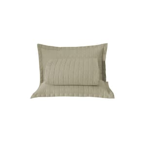 Kit Cobre Leito Matelado Copacabana 3 Peças King 100% Poliéster Percal 300 Fios - Cáqui