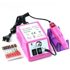 Lixadeira Motor Brocas Bivolt Mercedes 2000 Rosa