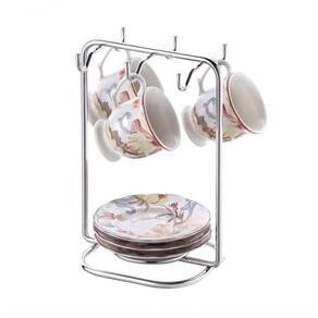 Suporte Xícaras Pires De Café Cromado Future 1124