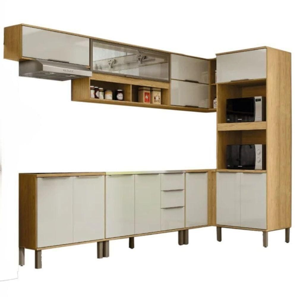 Cozinha Modulada 7 Pecas 297 Cm Mdp Vera Marrocos Off White Mxm
