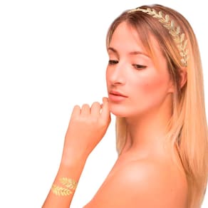 Kit Fantasia Deusa Grega Rainha da Grécia Ramo De Ouro Deus Grego Romano Festa Medieval Acessório Cosplay Traje de Época