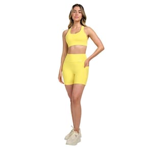 Bermuda Running Feminina Bolso Alto Giro 2511104