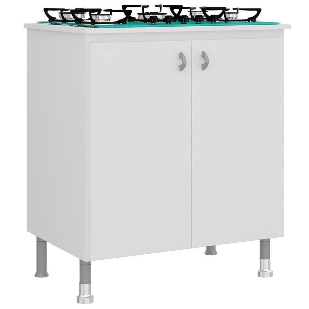 Balcao Para Cooktop 2 Portas 73 Cm Ba115 Branco Dtall