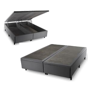 Base Box Baú Cinza King Size 193x203x45 - King House