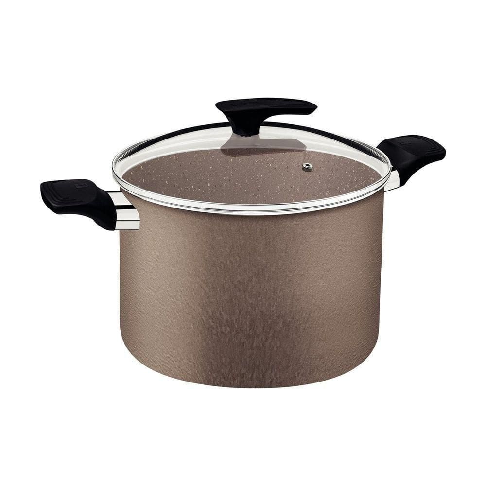 Caldeirão Tramontina Milazzo Alumínio Antiaderente Starflon Max Amêndoa 26 Cm 9,6 L Tramontina