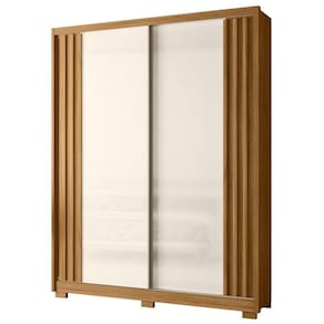Guarda Roupa Solteiro 175cm 2 Portas Florença M07 Freijó/off - Mpozenato
