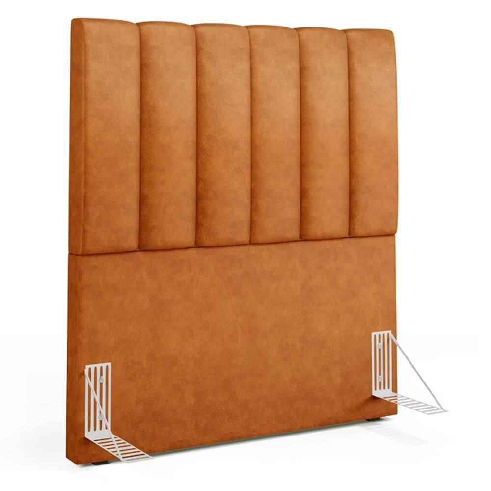 Cabeceira Cama Box 100 Cm Dália W01 Couríssimo Canela - Lyam Decor