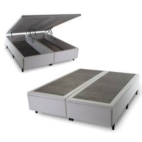 Base Box Baú Branco Queen Size 158x198x45 - King House