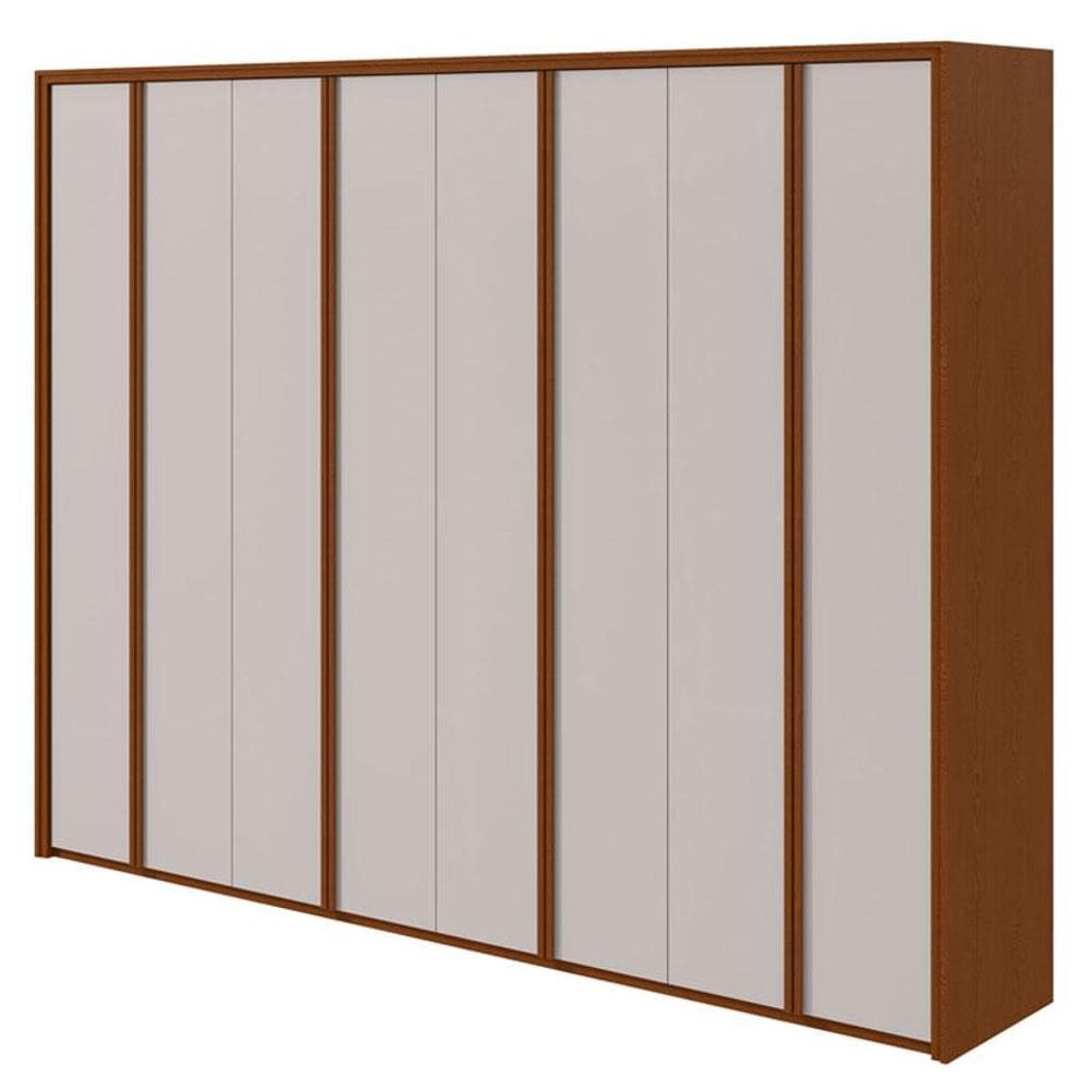 Guarda Roupa Casal Ergon 8 Portas Frassino Off White - Lopas