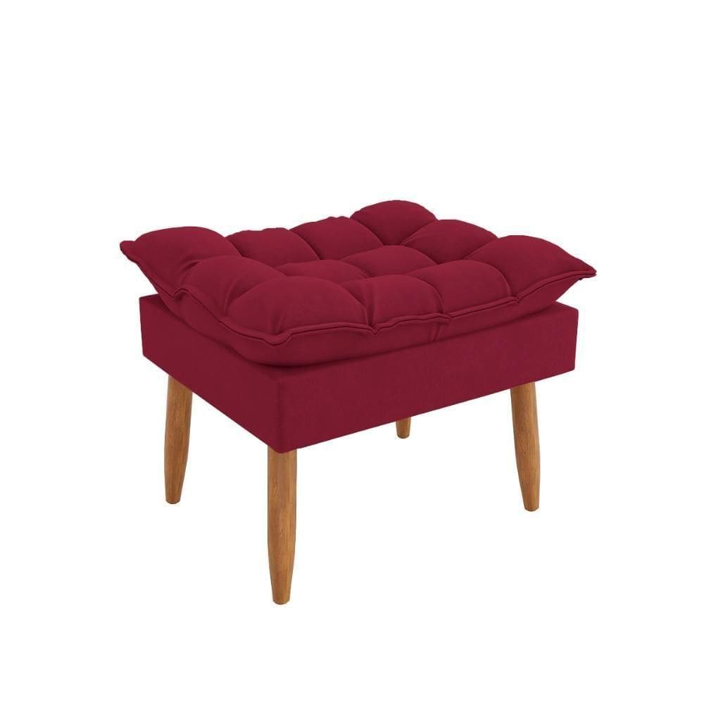 Puff Luxo Decorativo Estilo Versátil Sala Escritório Lounges Marsala