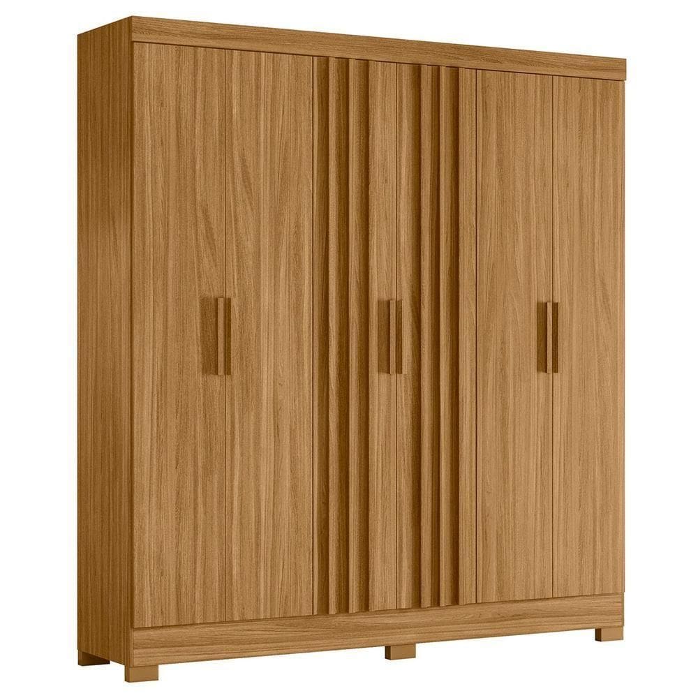 Guarda Roupa Casal 195cm Ripado Arlon M07 Freijó - Mpozenato
