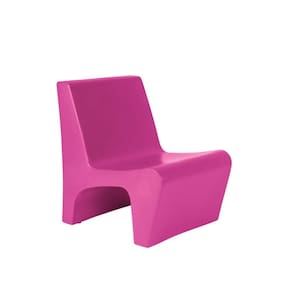 Poltrona Tramontina Berta Em Polietileno Rosa