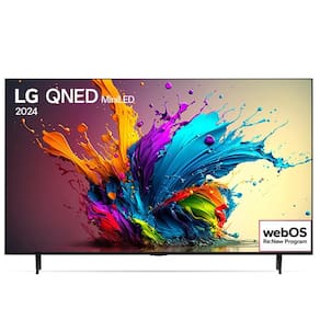 Smart TV LG QNED MiniLED 86" Polegadas 86QNED90T, Processador a8 AI, Quantum Dot, webOS 24 e Wi-Fi