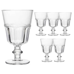 Jogo 6 Taça De Vidro Para água Suco Refrigerante Belle Epoque 225ml Lyor