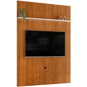 Painel Suspenso Piso-teto Para Tv 65 Polegadas Cassio Cinamomo/off White