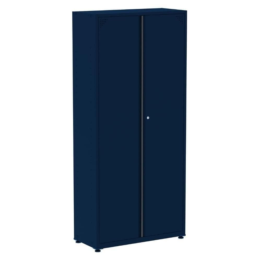 Armário Alto 2 Portas Pandin 80 Cm (largura) Inmetro Estrutura E Portas Aço Azul C- Chave