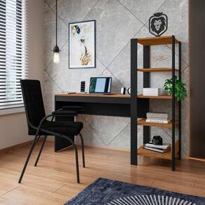 Home Office Artemis Canela 4 para Escritório Compacto e Funcional