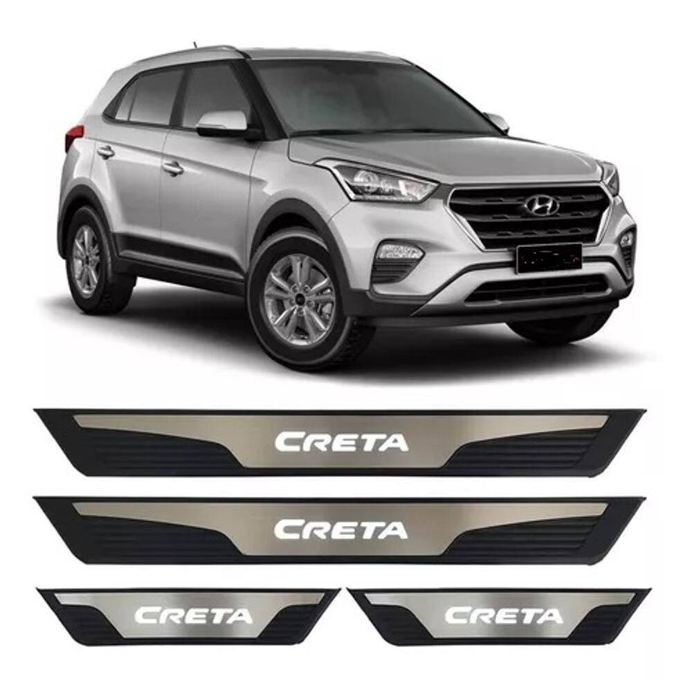 Soleira de Porta Creta Aço Inox com Led Azul - KX3