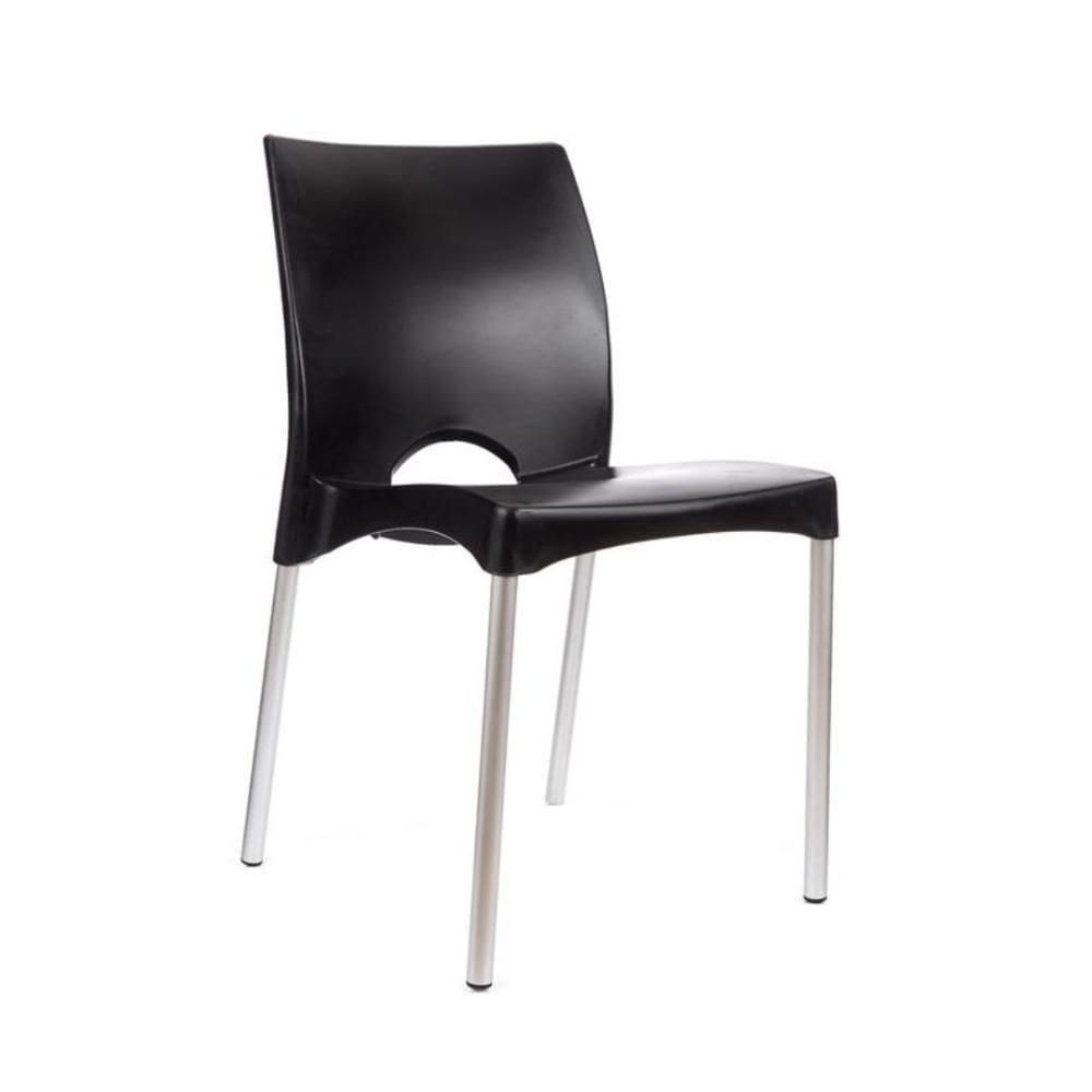 Cadeira De Design Boston Exterior Preta