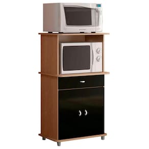 Balcao Multiuso 2 Fornos 2 Pt 1 Gv 68 Cm Ba30 Carvalho Preto Dtall Carvalho Preto