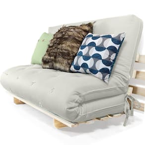 Sofa Cama Casal Futon Oriental D33 Com Madeira Maciça Ii