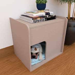 Mesa De Cabeceira Cama Pet Cães 45x55x60 Nude