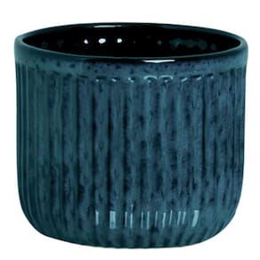 Vaso de Cerâmica Linha Violeta (12) Azul BURGUINA