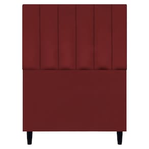 Cabeceira Para Cama De Solteiro 90 Cm Suede Vermelho Suede