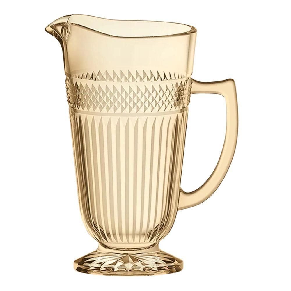 Jarra Com Pé Em Vidro Palace âmbar 1,2l L\`hermitage